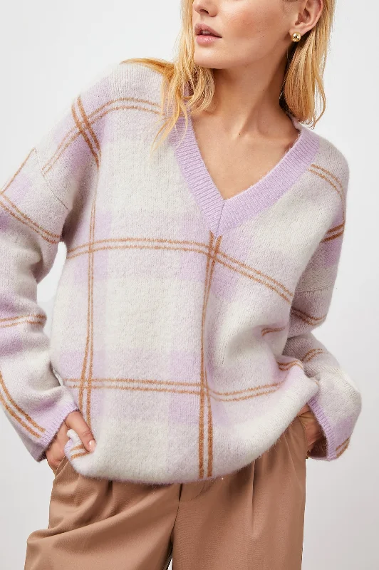 COLLEEN SWEATER - LILAC PLAID Gucci sweaters