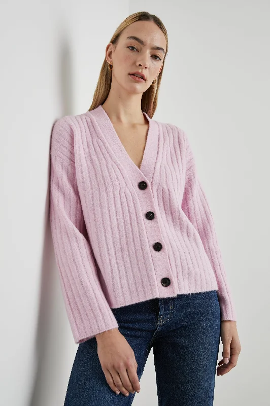 MORGAN CARDIGAN - LILAC Fall sweaters