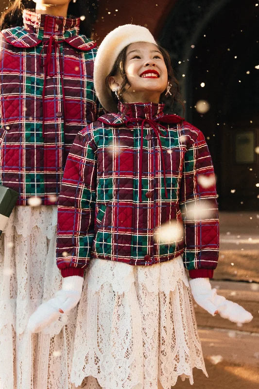 Mini McKenna Quilted Jacket in Holiday Plaid Sexy mini dresses