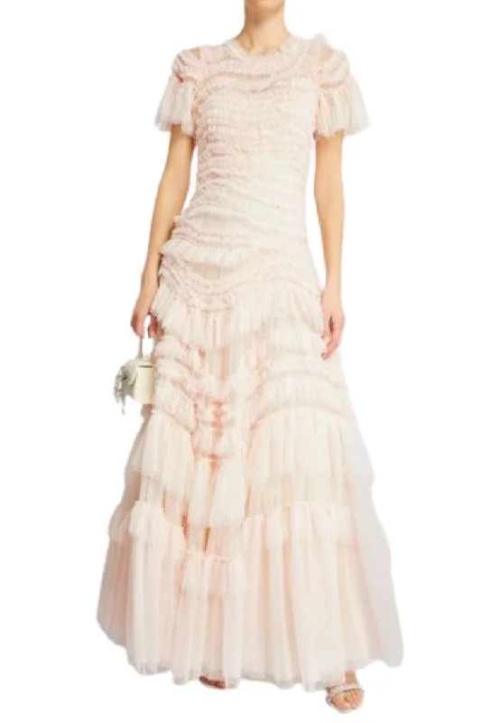 Ivory Wild Rose Ruffle Gown Wedding Gown Set