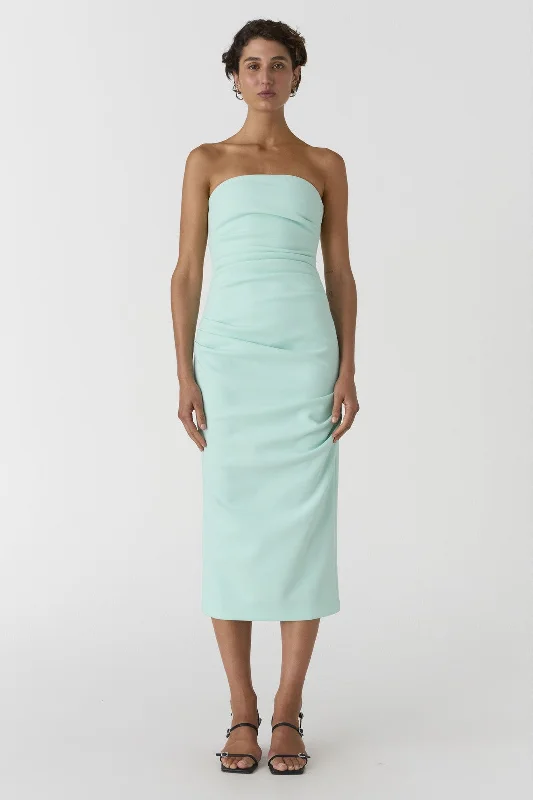 Misha Calandra Midi Dress - Aqua Best midi dresses for hourglass body shape