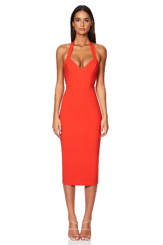 Nookie Love Affair Midi Dress - Tangerine Cheap midi dresses