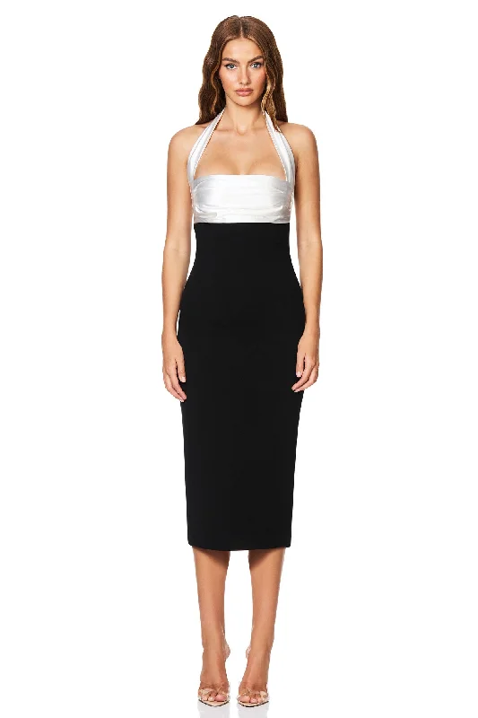 Nookie Renaissance Midi Dress - Ivory/Black Best value midi dresses