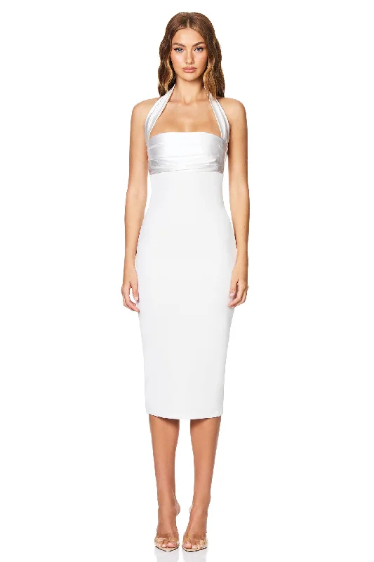 Nookie Renaissance Midi Dress - Ivory Date night midi dresses