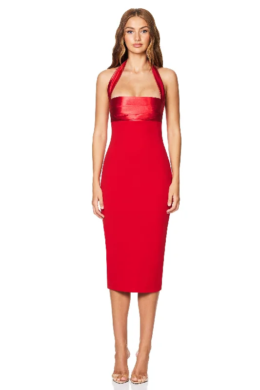 Nookie Renaissance Midi Dress - Red Revolve midi dresses