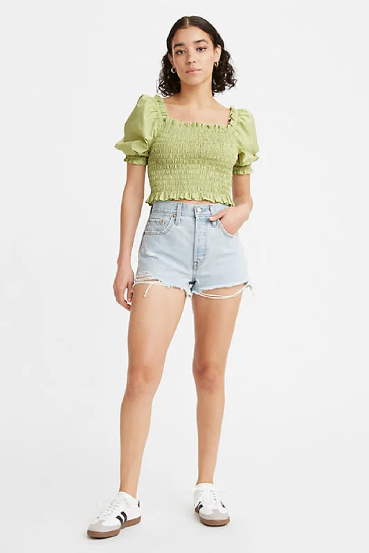 Levi's 501 Original Women's Shorts Sexy Leather Skirt