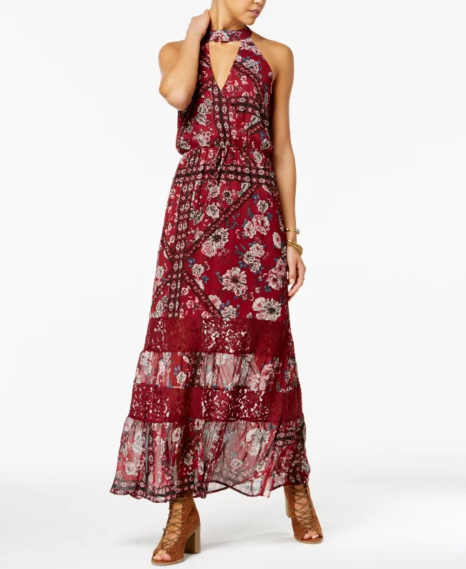 American Rag Juniors Printed Choker Maxi Dress Cocktail maxi dresses