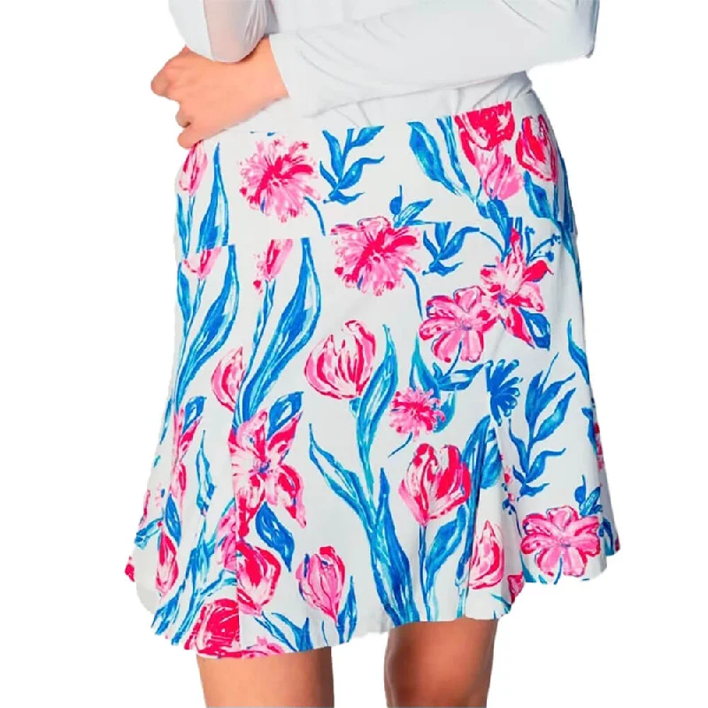 G Lifestyle Print 17-Inch Flare Skort - Tulip Tulle unclassified skirts