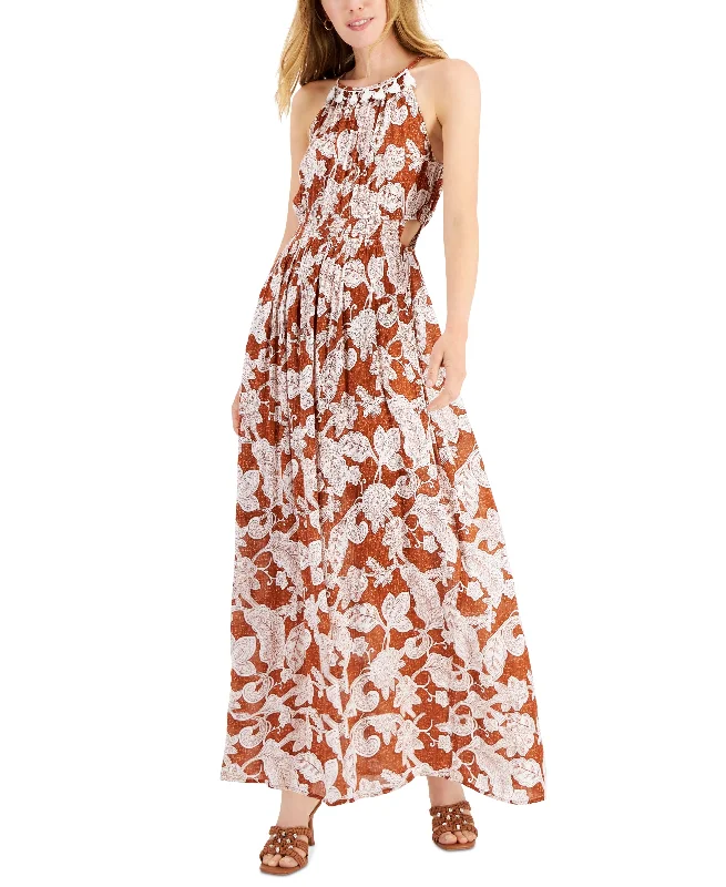 Jamie Layla Petite Printed Halter Maxi Dress Summer party maxi dresses