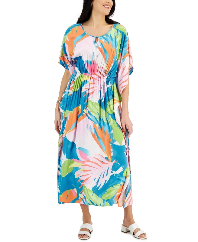 JM Collection Womens Tropical Print Maxi Dress Boohoo maxi dresses