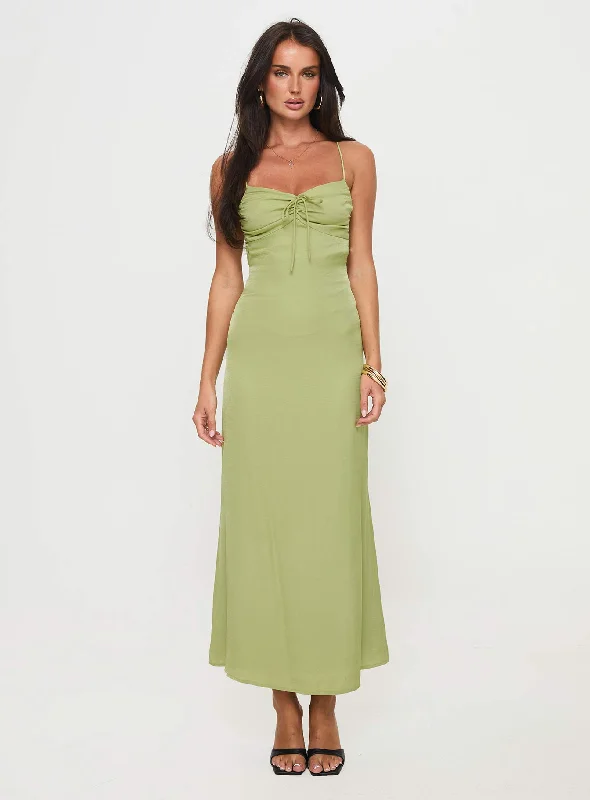 Kristyn Maxi Dress Green Best maxi dresses for summer vacation