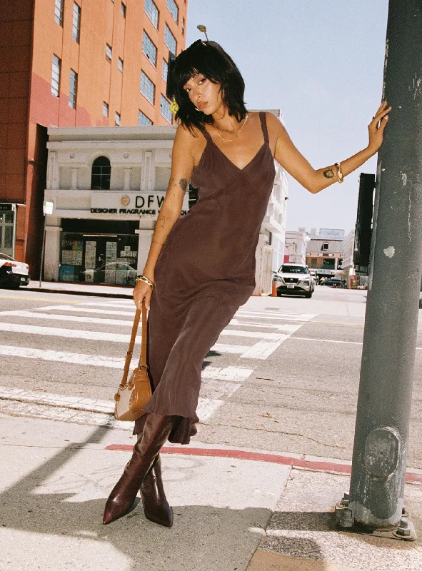 Laurette Maxi Dress Brown ASOS maxi dresses