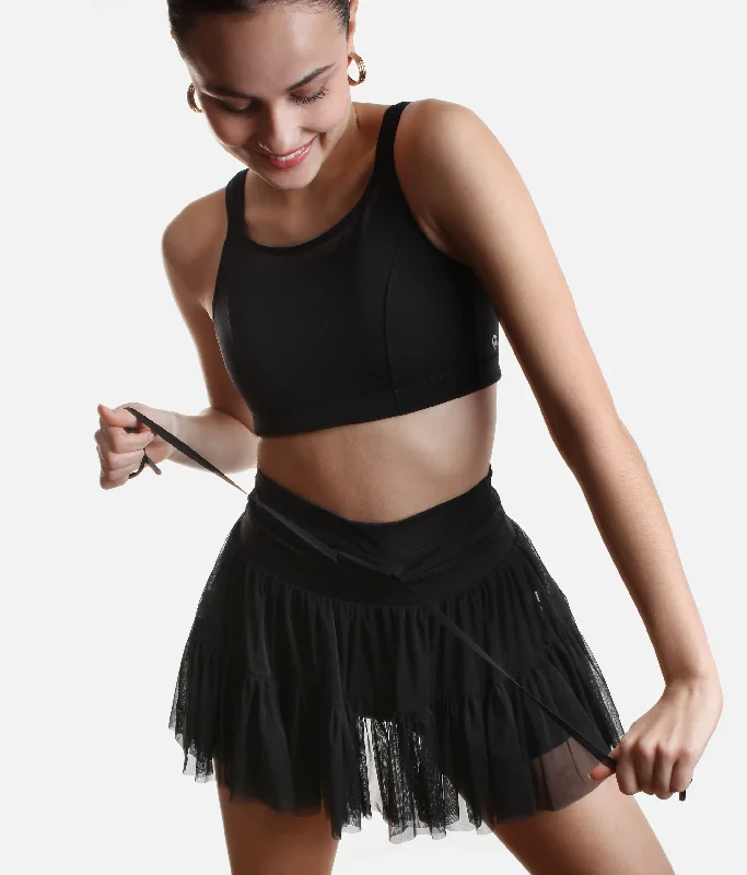 PIROUETTE SKORT in Black – Elegant & Ready to Move A-line unclassified skirts