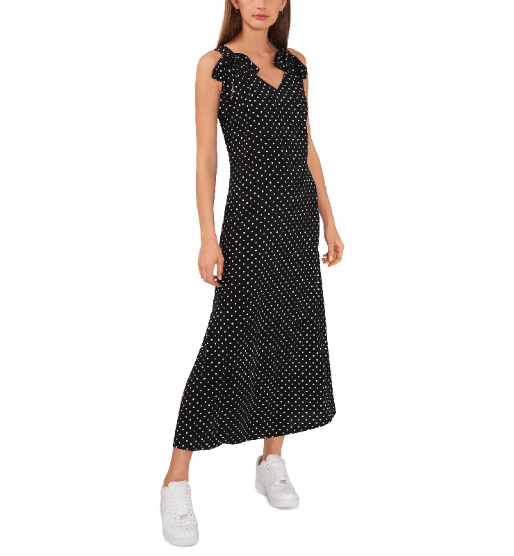 Riley Rae Womens Tied Shoulder Polka Dot Maxi Dress Women's maxi dresses