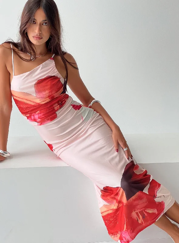 Simeon Maxi Dress Floral Multi Edgy maxi dresses