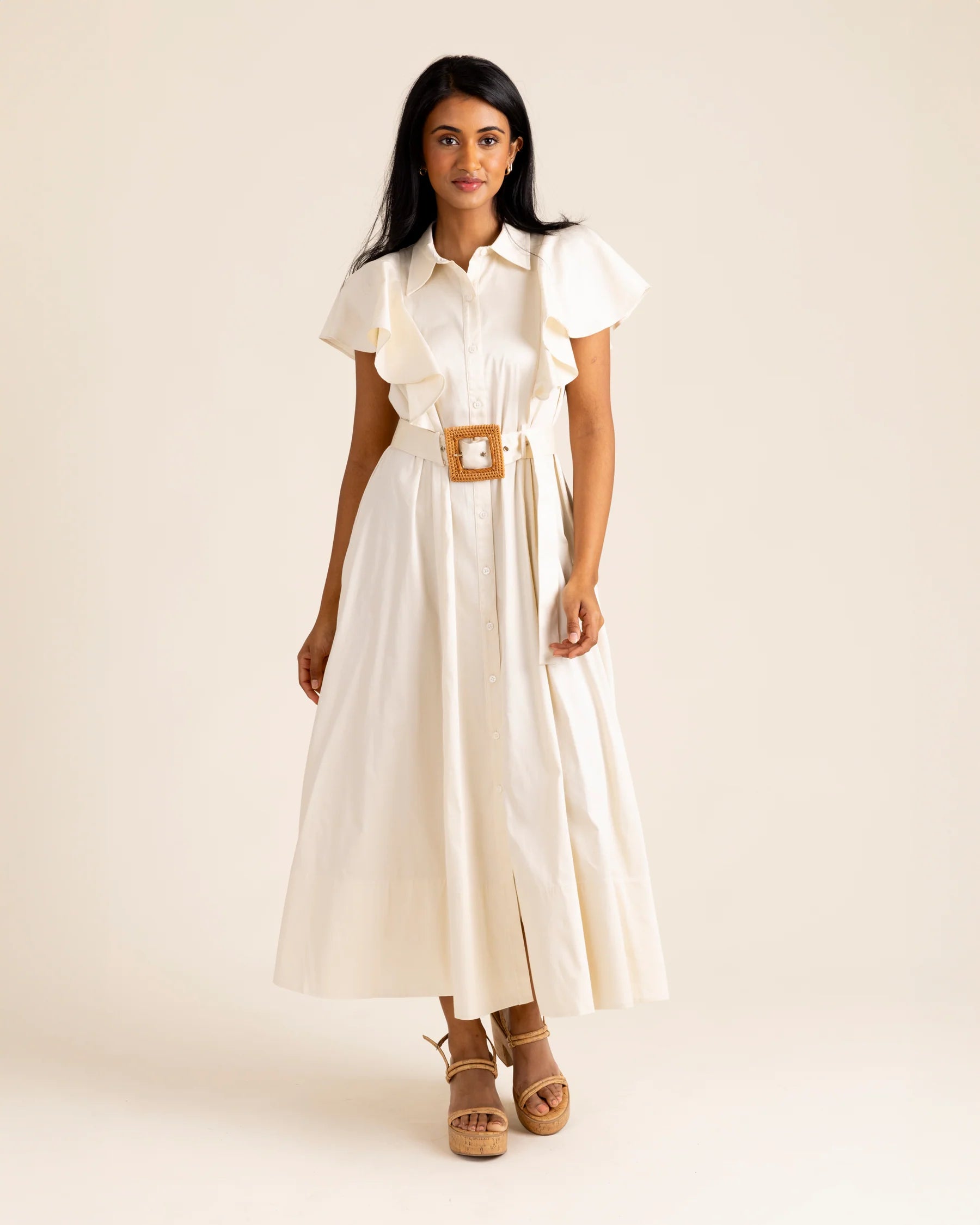 Alden Adair Rose Dress - Ivory Luxury unclassified dresses