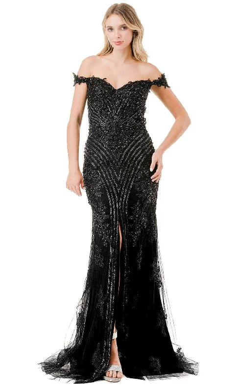 Aspeed Design L2857K - Beaded Applique Sweetheart Evening Gown Dark color unclassified dresses