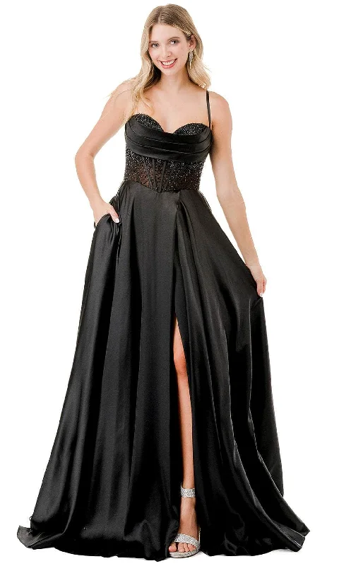 Aspeed Design L2861L - Rhinestone Corset Sleeveless Evening Gown Breathable unclassified dresses