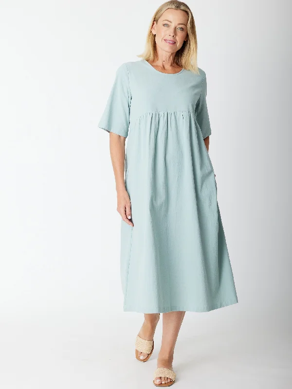 Cotton Pocket Shift Dress - 30446 Mint Breathable unclassified dresses