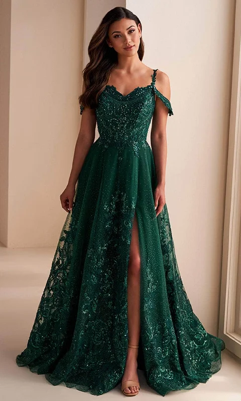 Ellie Wilde EW36220 - Sweetheart Glitter Embroidered Prom Gown Trendy unclassified dresses