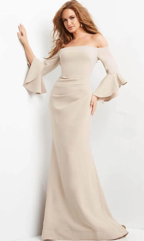 Jovani - Bell Sleeve Mermaid Evening Dress 07065SC Lounge unclassified dresses