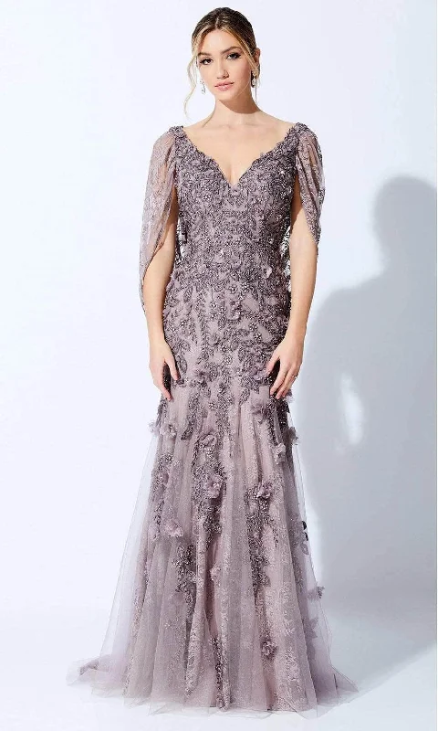 Ivonne D - Beaded Embeoidered Formal Dress 221D41 - 1 pc Mink In Size 8 Available Stylish unclassified dresses