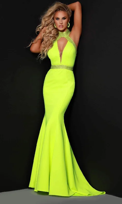 Johnathan Kayne - 2405 Halter Neck Fitted Gown Cocktail unclassified dresses