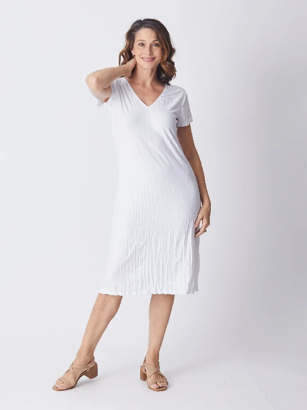 LAYER CAP DRESS - WHITE 11132-S Elegant evening unclassified dresses