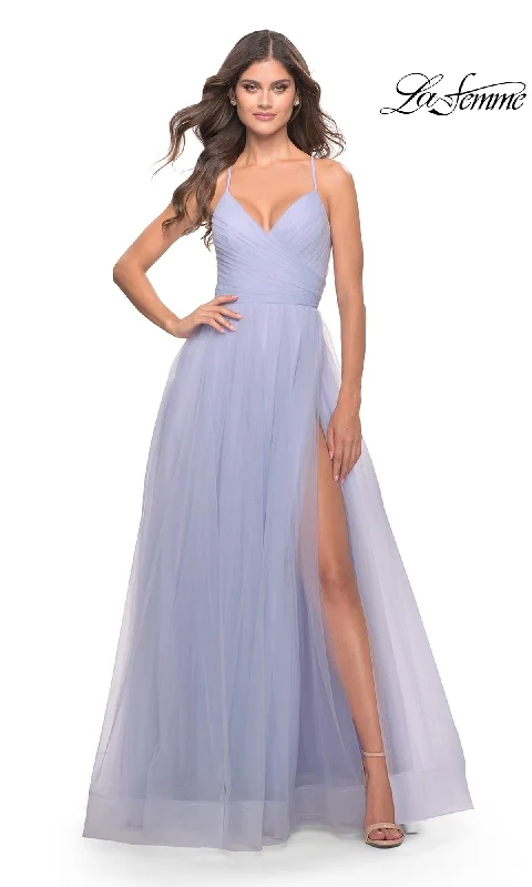 La Femme 31501 Formal Prom Dress Denim unclassified dresses