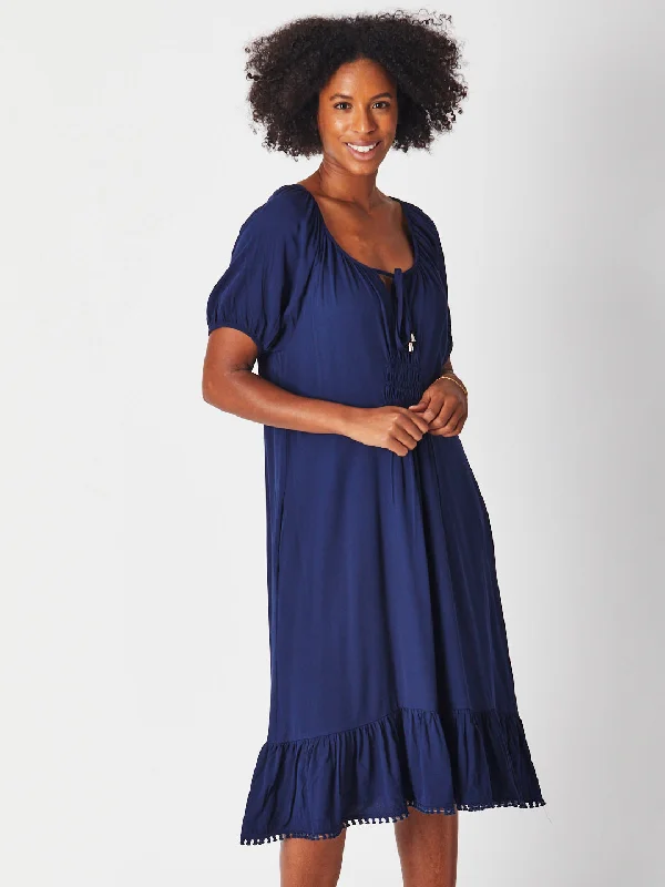 Lucy Core Dress- Navy 29363 Off-shoulder unclassified dresses