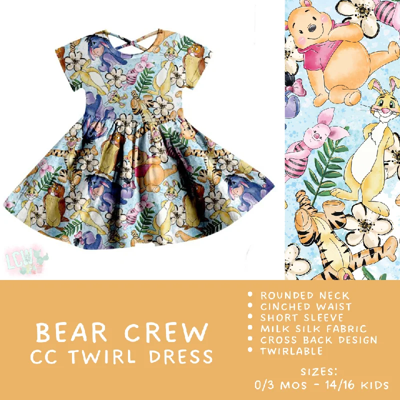 Ready To Ship - Criss Cross Twirl Dresses - Bear Crew Kids Twirl Criss Cross Dress Smocked unclassified dresses