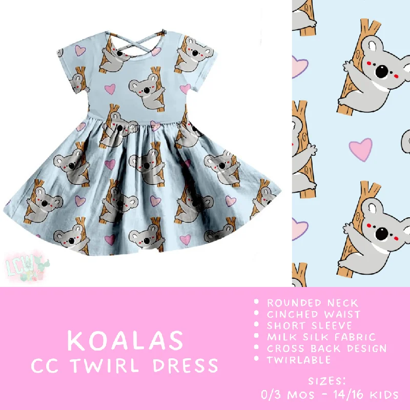 Ready To Ship - Criss Cross Twirl Dresses - Koalas Kids Twirl Criss Cross Dress Backless unclassified dresses