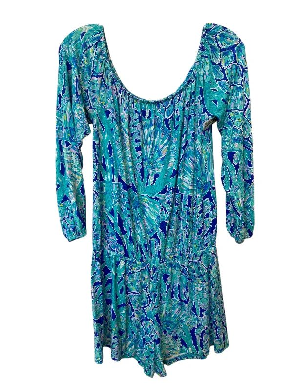 Romper By Lilly Pulitzer In Blue, Size: M Beaded unclassified dresses