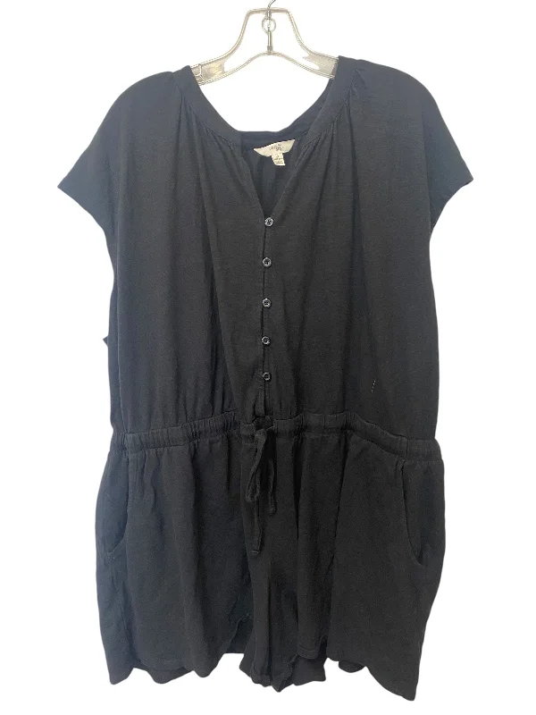 Romper By Terra & Sky In Black, Size: 4x Fashionable unclassified dresses