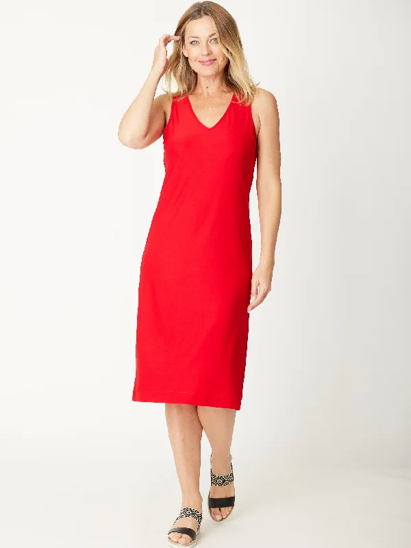 Singlet Layer Slip - Red 11646 - sw Beach unclassified dresses