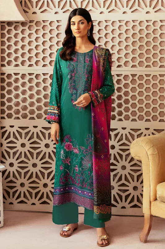 Green Printed Viscose Pakistani Suit Plus size floral dresses