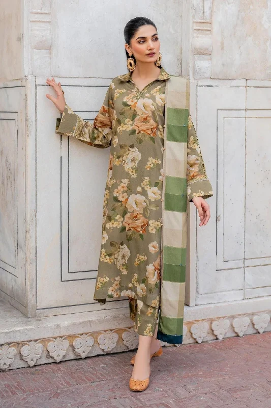 Pakistani Floral Printed Viscose Suit Flattering floral dresses for all body types