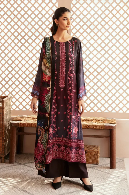 Pakistani Printed Viscose 3PC Suit Lightweight floral dresses for hot weather