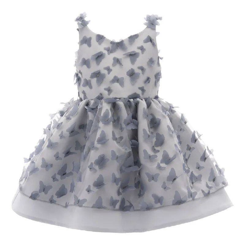 Gray Mariposa Tulle Dress Pink Tulle Dress