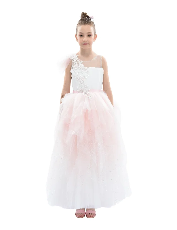 Pink Baylor Tulle Gown Bohemian Tulle Dress