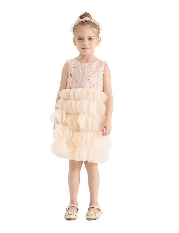 Pink Dionne Tiered Tulle Dress Soft Tulle Dress