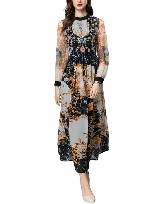 BURRYCO Midi Dress Floral Midi Skirt