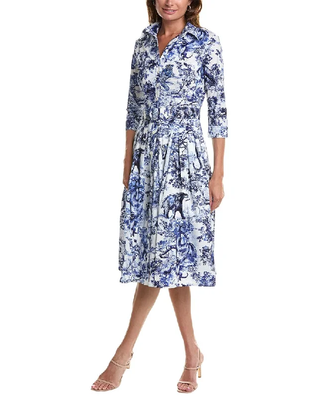 Samantha Sung Audrey Shirtdress Mini Shirt Dress