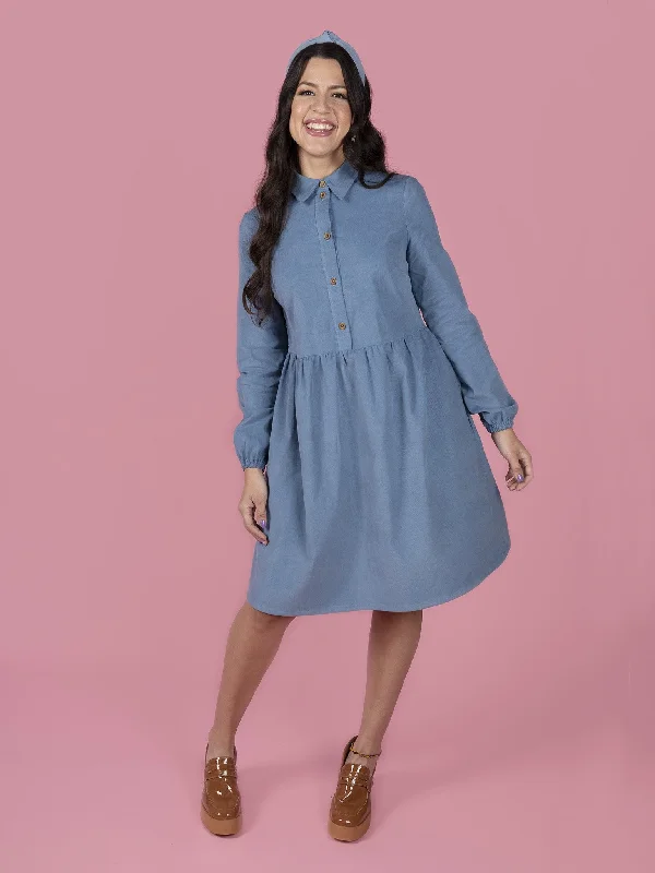 Tilly and The Buttons LYRA Shirt Dress Pattern Stretch Shirt Dress