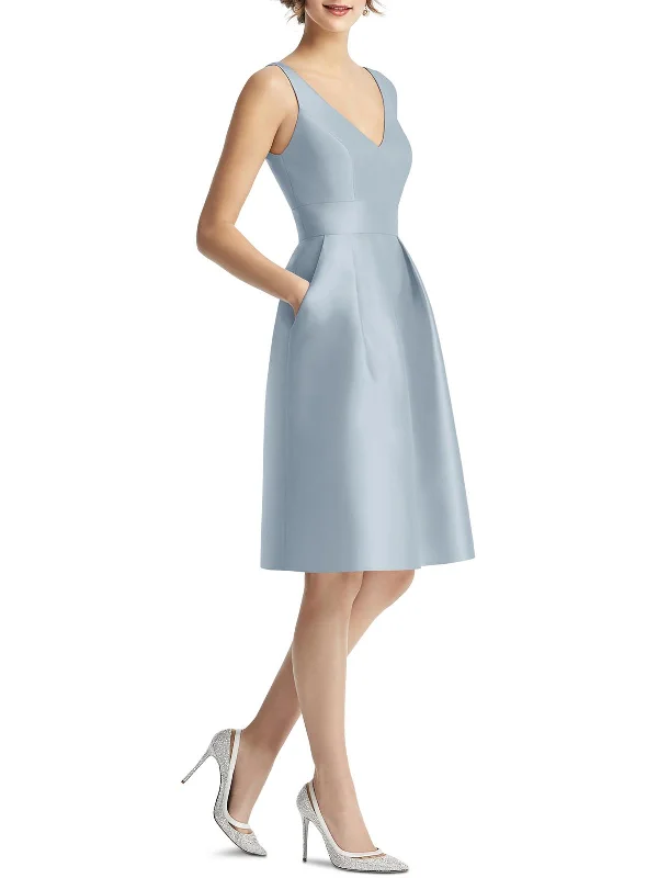 Womens Party Midi Fit & Flare Dress Elegant Midi Look